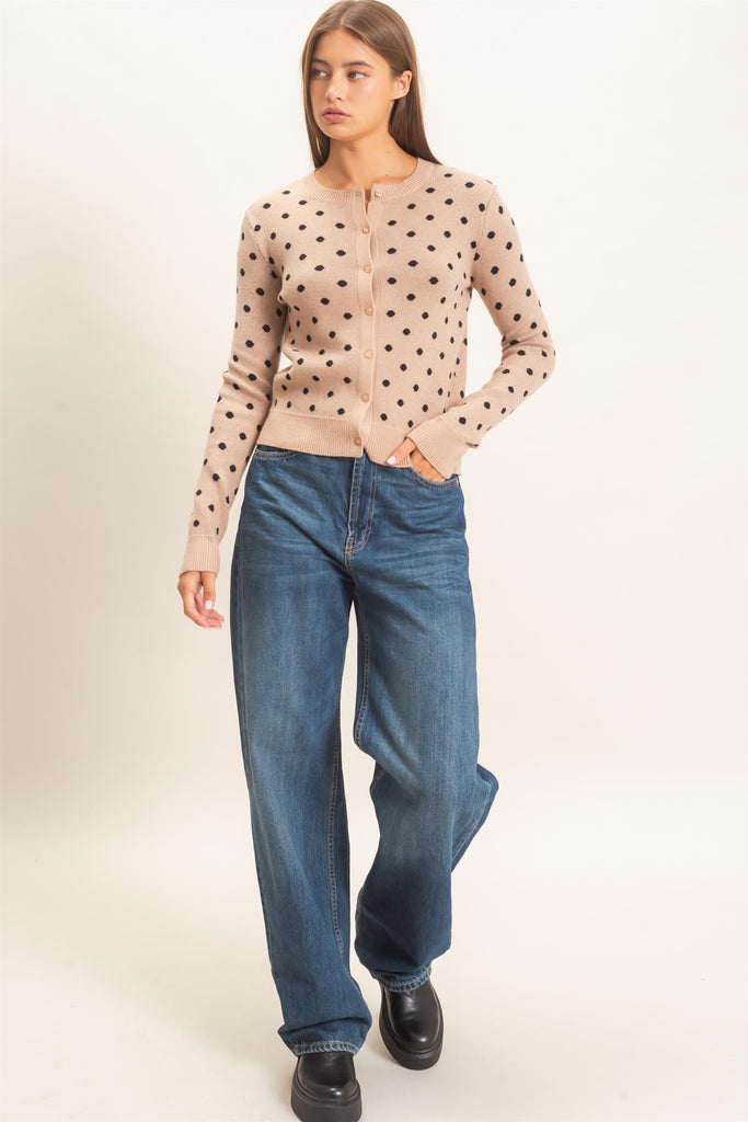 Cozy Dots Cardigan