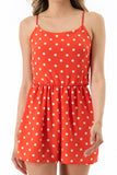 Polka Dot Sleeveless Romper
