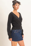 Over Under Wrap Sweater