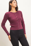 Buttoned Up Cable Cardigan