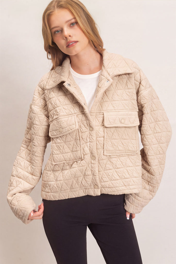 Varsity Lane Quilted Jacket