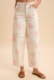 Cottage Bloom Barrel Jeans