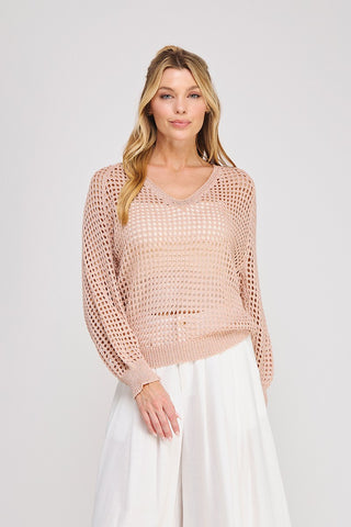 Soft Sands Crochet Sweater