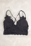 Amazing Lace Bralette in Charcoal