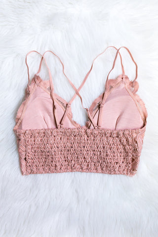 Amazing Lace Bralette in Misty Rose