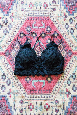 Amazing Lace Bralette in Black