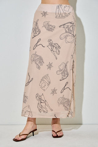 Cowgirl Canvas Skirt