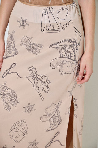 Cowgirl Canvas Skirt