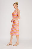 Sorbet Stripe Midi Dress