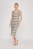 Sorbet Stripe Midi Dress
