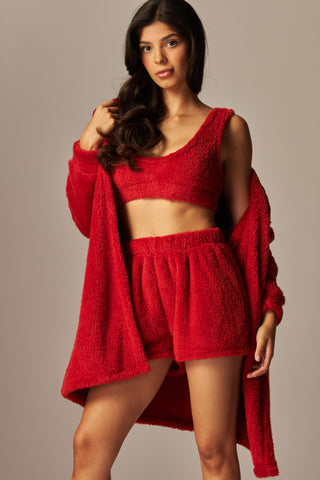 Cozy Classic Lounge Set in Red