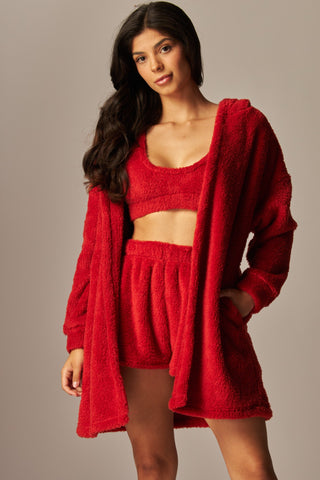 Cozy Classic Lounge Set in Red