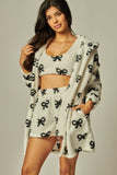 Cozy Classic Lounge Set in Bow Print