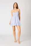 Today's The Day Romper in White/Blue
