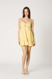 Taking Risks Romper in Yellow Gingham