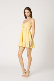 Taking Risks Romper in Yellow Gingham