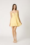 Taking Risks Romper in Yellow Gingham