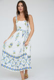 Wildflower Scallop Midi Dress