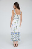 Wildflower Scallop Midi Dress