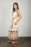 Wildflower Scallop Midi Dress