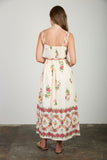 Wildflower Scallop Midi Dress
