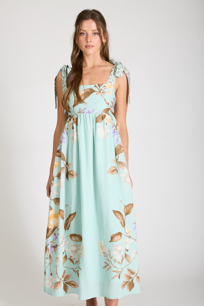 blue mini flowy dress Bennett Mini Dress 3X main image 0