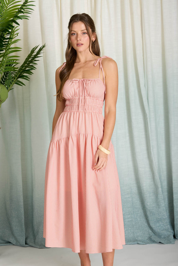 Coral Breeze Midi Dress Coral Breeze Midi Dress