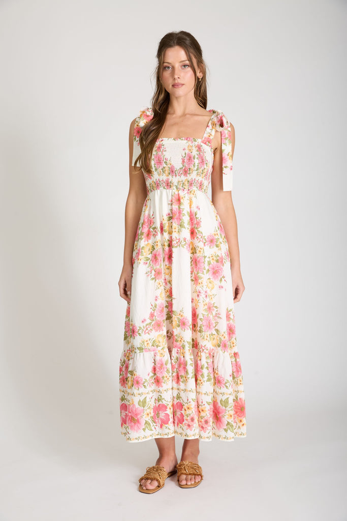 romantic midi dress Sunlit Bouquet Midi Dress