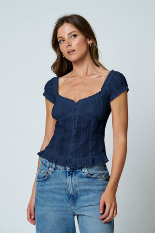 Navy Darling Top