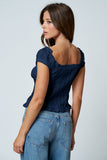 Navy Darling Top