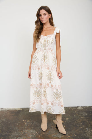 Ribbonwood Medallion Midi Dress