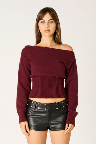 Nightfall Off-Shoulder Sweater