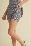 Girl On The Go Dress in Black Gingham