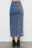 Cool Girl Skirt in Washed Denim