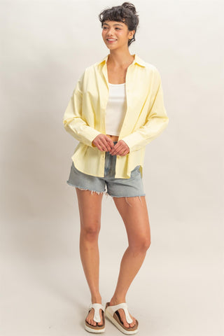 Soft Breeze Button-Down Top