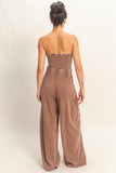 Sunset Stroll Strapless Jumpsuit