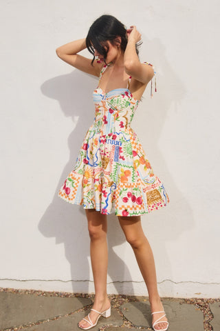Mediterranean Market Mini Dress
