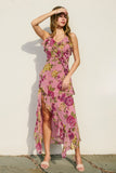 Rosewater Ruffle Maxi Dress