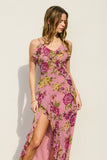 Rosewater Ruffle Maxi Dress