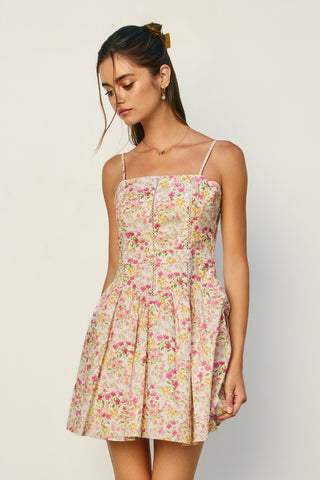 Spring Blossom Mini Dress