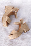 Every Step Counts Sandal in Light Tan