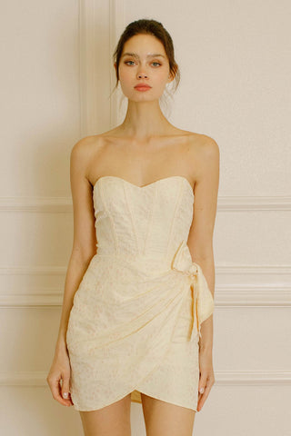 Petal Veil Mini Dress