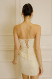 Petal Veil Mini Dress