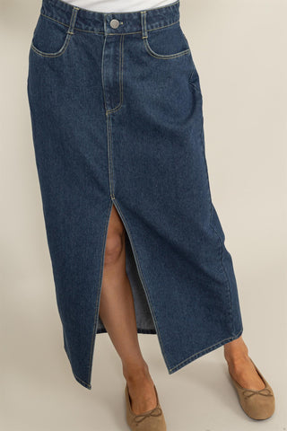 She's A Winner Denim Skirt