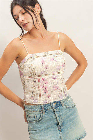 Secret Garden Eyelet Top