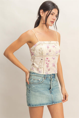 Secret Garden Eyelet Top
