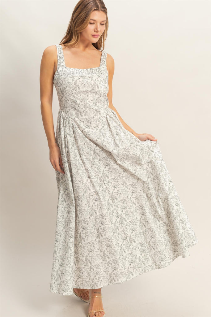 Garden Grace Midi Dress