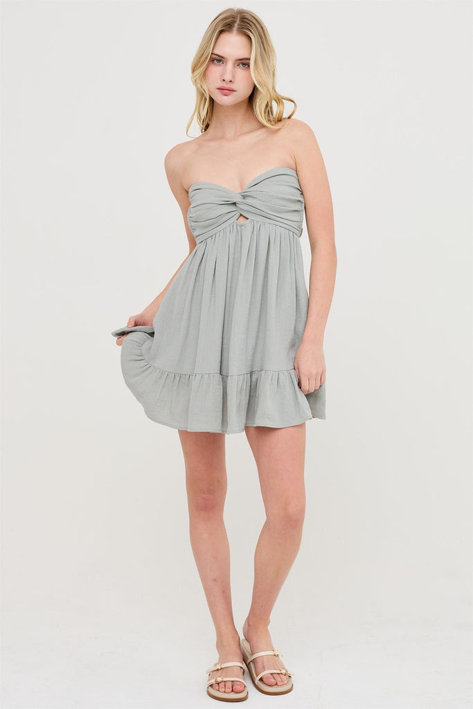 Twisted Charm Mini Dress