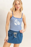 Seashell Dreams Striped Cami
