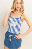 Seashell Dreams Striped Cami